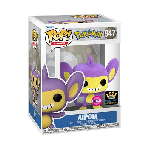 Funko Pop Pokemon - Aipom Flocked Specialty Series #947