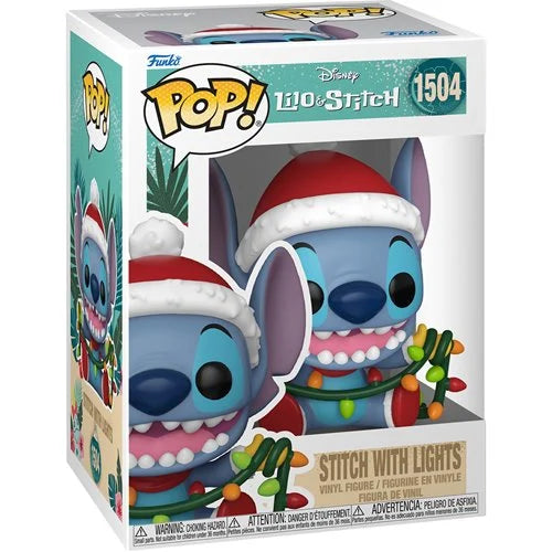 [Pre-venta] Funko Pop Lilo y Stitch - Stitch con luces de navidad #1504