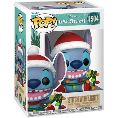 [Pre-venta] Funko Pop Lilo y Stitch - Stitch con luces de navidad #1504