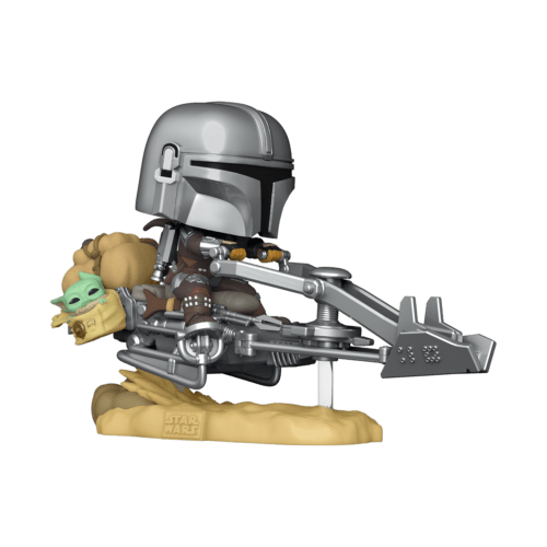 [Pre-venta] Funko Pop Star Wars - Mandalorian con Grogu en Speeder exclusivo Funko Shop #579
