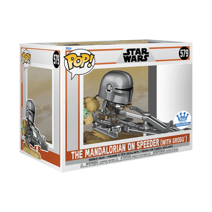 [Pre-venta] Funko Pop Star Wars - Mandalorian con Grogu en Speeder exclusivo Funko Shop #579