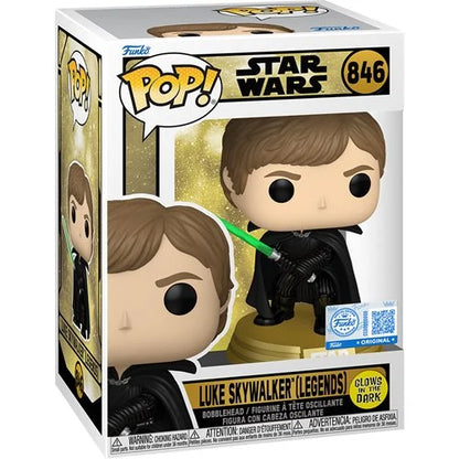 [Pre-venta] Funko Pop Star Wars - Luke Skywalker (traje negro) Brilla en la oscuridad #846