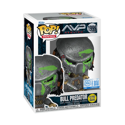 Funko Pop Alien vs Predator: Requiem - Bull Predator Brilla en la oscuridad #1999