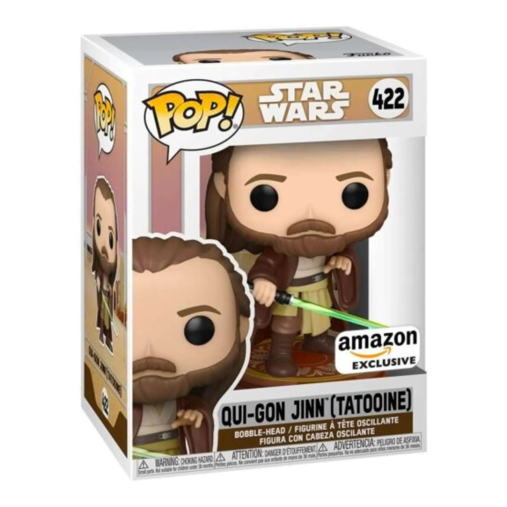 Funko Pop Star Wars - Qui-gon Jinn (Tatooine) exclusivo Amazon #422