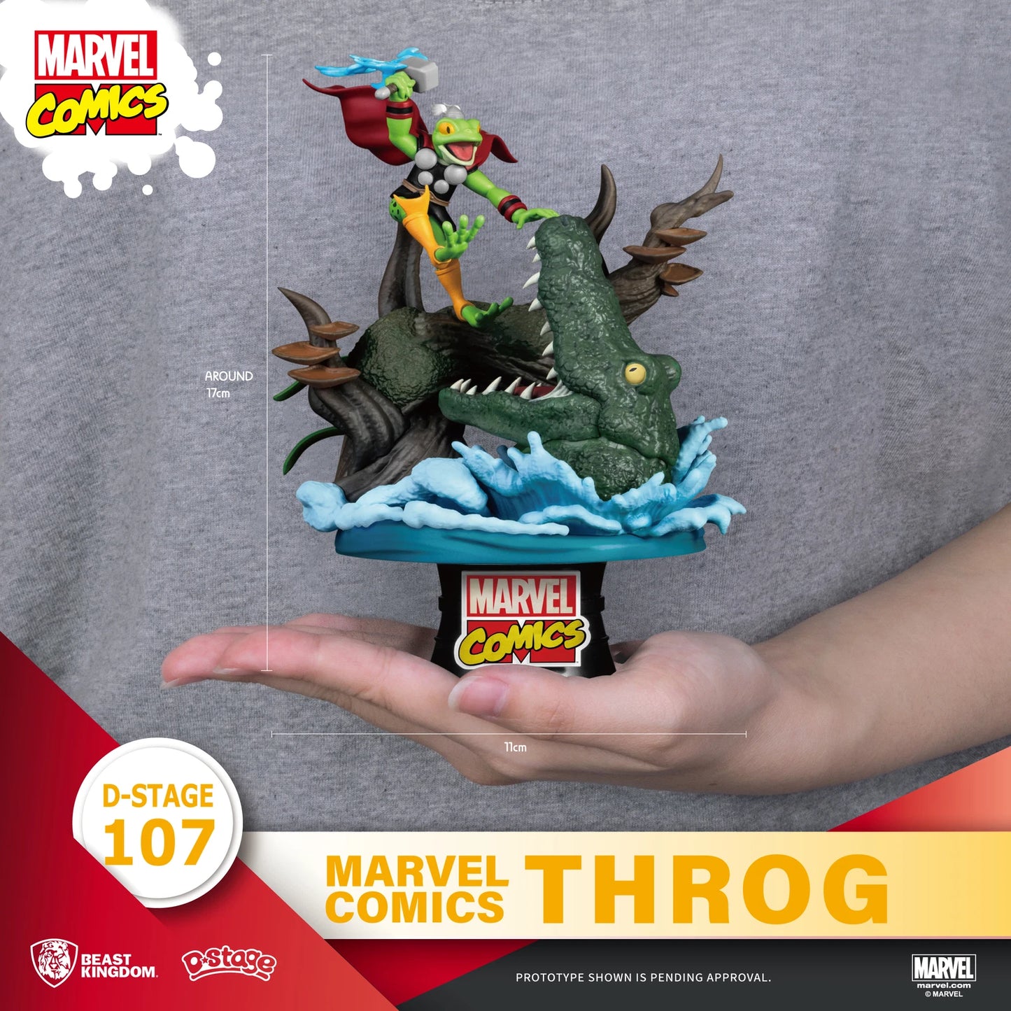 Estatua Marvel Comics - Beast Kingdom Throg Statue (Thor Rana)