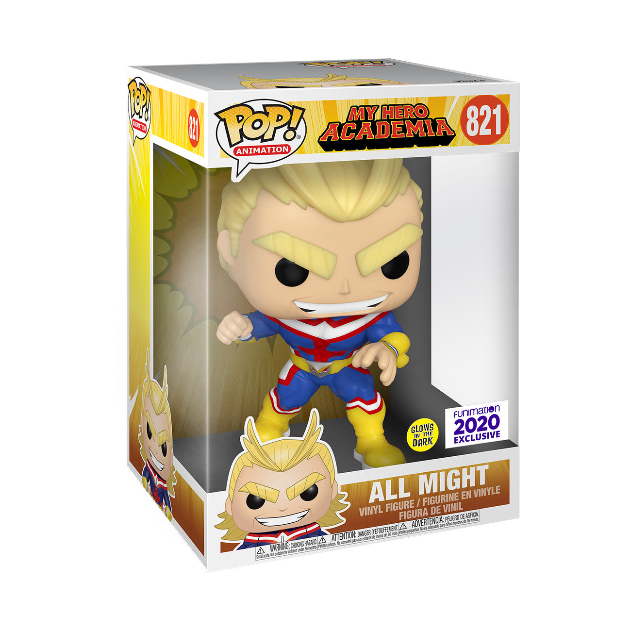 Funko Pop My Hero Academia - All Might 10 Pulgadas exclusivo Funimation #821 - Pop Hunters