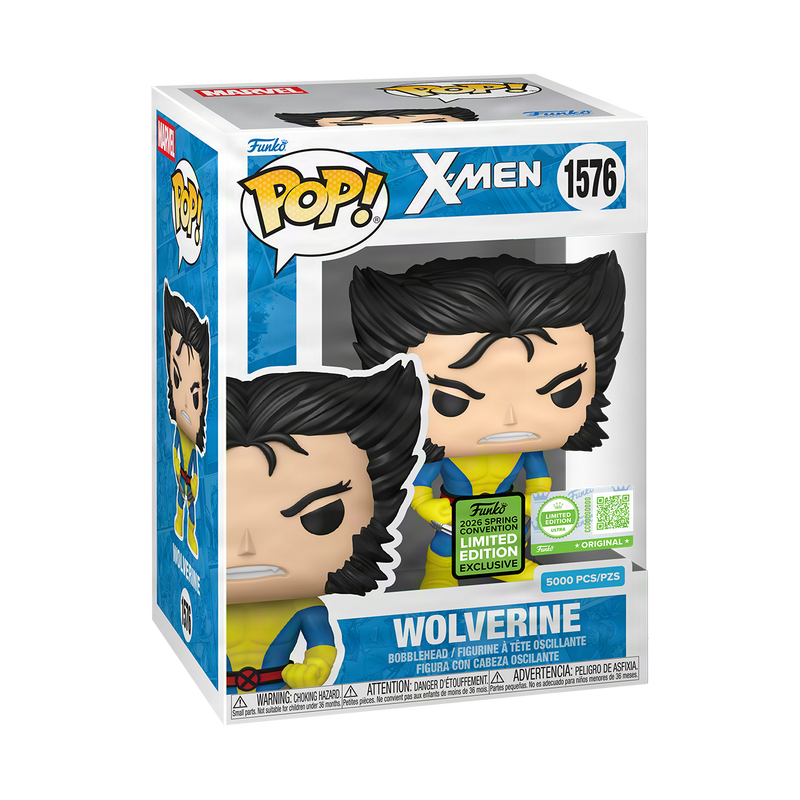 Funko Pop X-Men - Wolverine Desenmascarado Clásico Edición Limitada / Solo 5000 piezas disponibles #1576