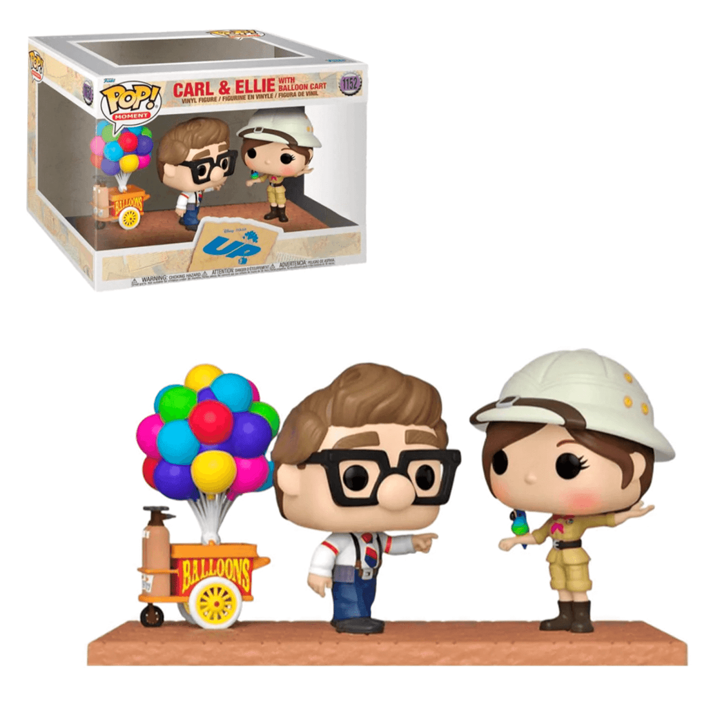Funko Pop UP - Carl y Ellie con carrito de Globos exclusivos Comic Con Lima #1152