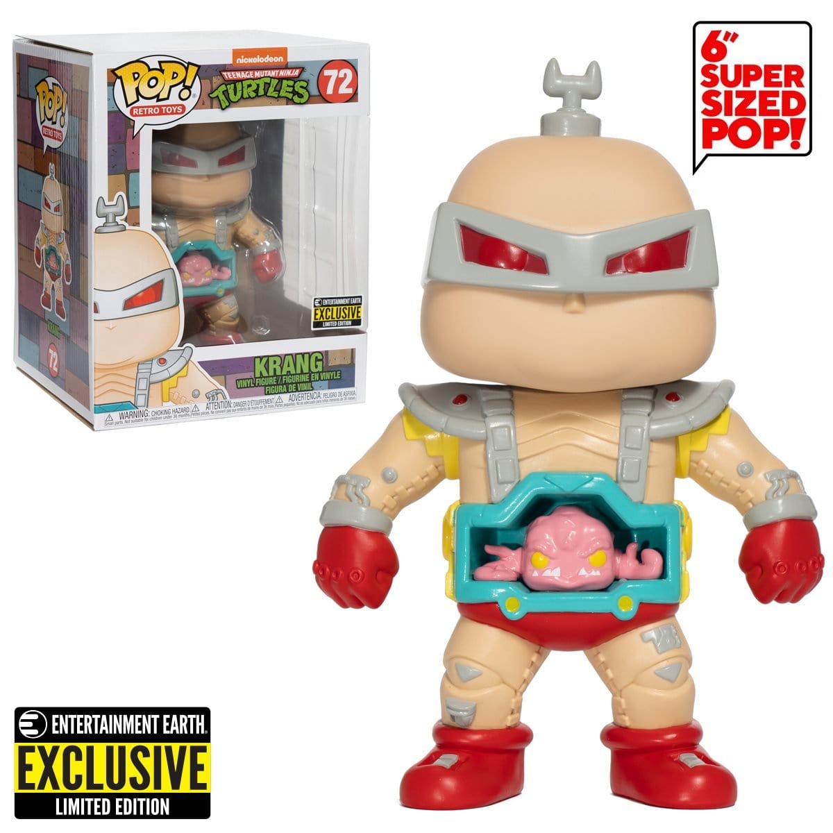 Funko Pop! Las Tortugas Ninja - Krang de 6" pulgadas exclusivo de Entertainment Earth