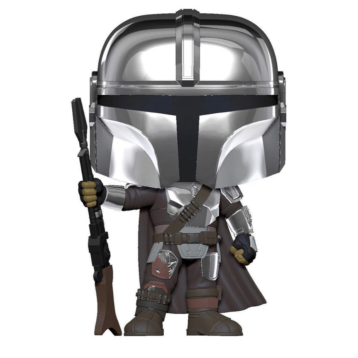 Funko Pop! The Mandalorian - The Mandalorian Cromado exclusivo de Amazon #345