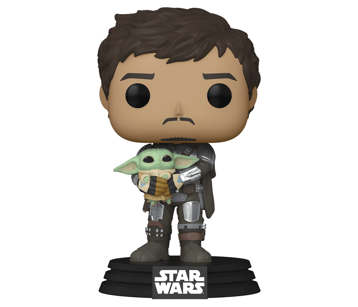 Funko Pop! The Mandalorian - Mandalorian con Grogu (Despedida) #461