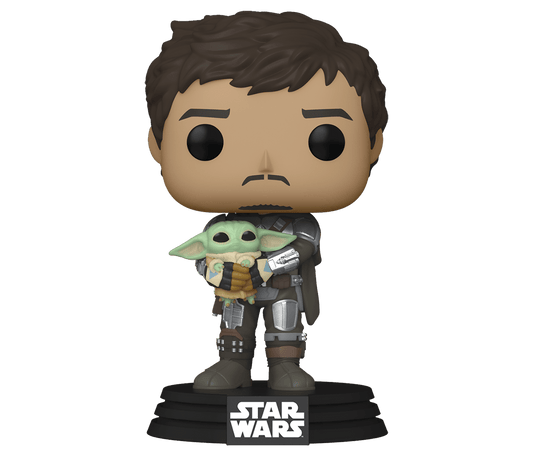 Funko Pop! The Mandalorian - Mandalorian con Grogu (Despedida) #461