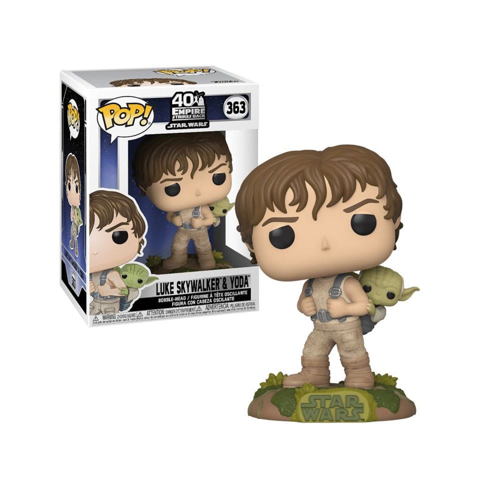 Funko Pop! The Mandalorian - Luke entrenando con Yoda #363