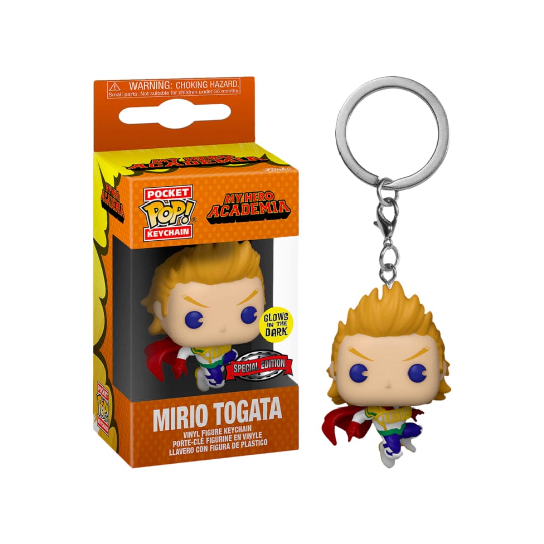Funko Pop! My Hero Academia - Mirio Togata Llavero (Brilla en la Oscuridad)