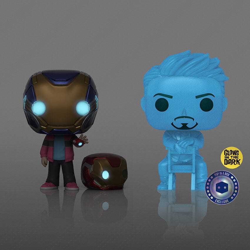 [Pre-venta] Funko Pop! Avengers Endgame - Morgan Stark con Tony Stark Holograma exclusivo de PIAB (Brilla en la Oscuridad)