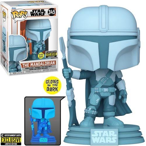 [Pre-venta] Funko Pop! The Mandalorian - Mando Holograma exclusivo de EE (Brilla en la Oscuridad)