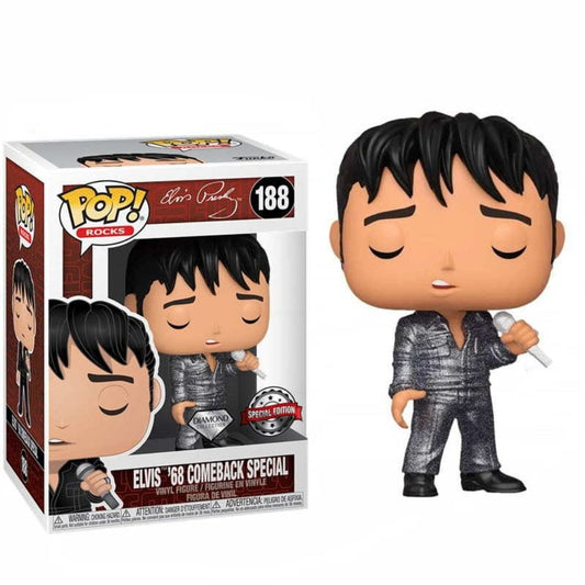 Funko Pop! Rocks - Elvis especial del regreso del 68 #188