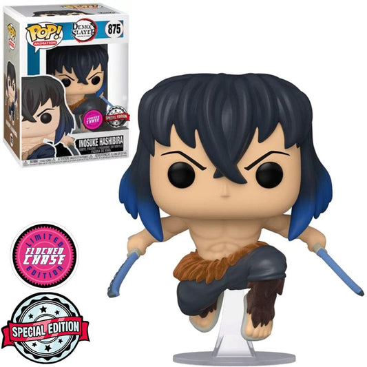 Funko Pop Demon Slayer - Inosuke Hashibira Flocked Special Edition (Chase) #875