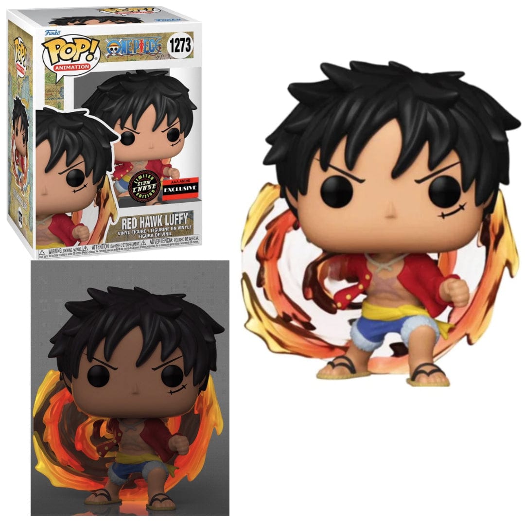 Funko Pop One Piece - Luffy Red Hawk (Chase) exclusivo AAA Anime #1273