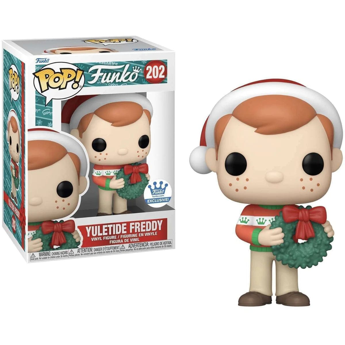 Funko Pop Iconos - Freddy Funko Navideño exclusivo Funko Shop #202