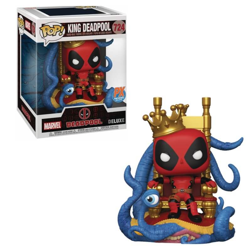 Funko Pop! Deadpool - King Deadpool en el Trono exclusivo de PX #724