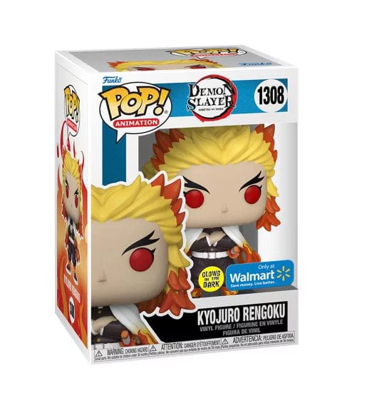 [Pre-venta] Funko Pop! Demon Slayer - Rengoku Kyojuro exclusivo Walmart (Brilla en la Oscuridad) #1308