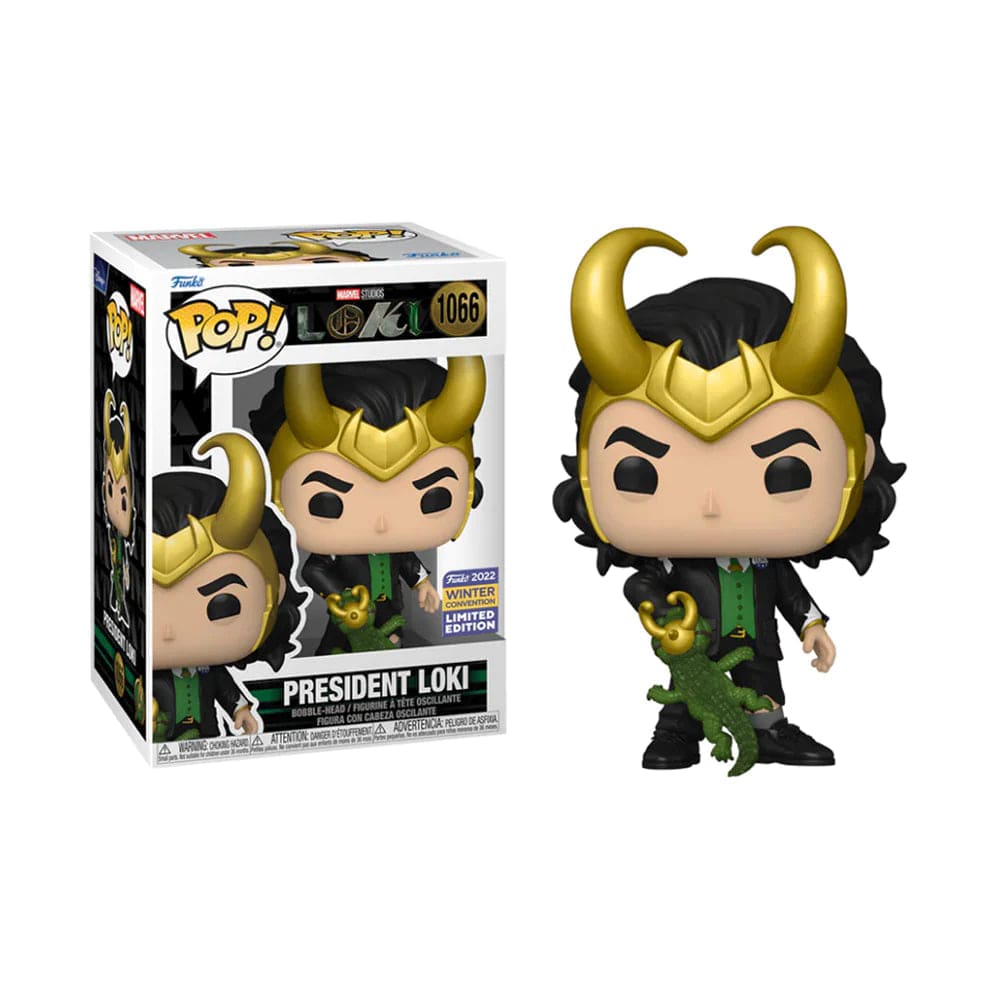 Funko Pop Loki - Loki Presidente con Loki Cocodrilo exclusivo Wonder Con #1066