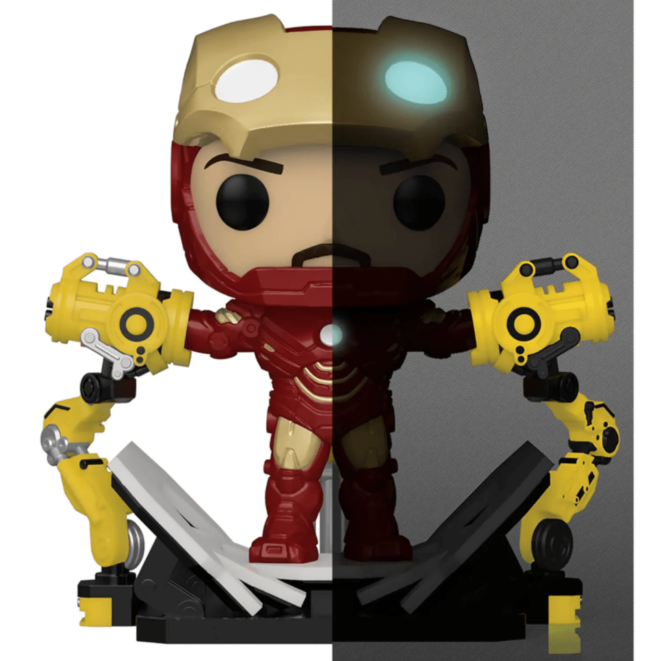 Funko Pop! Iron Man 2 - Iron Man Mark IV exclusivo de PX (Brilla en la Oscuridad)